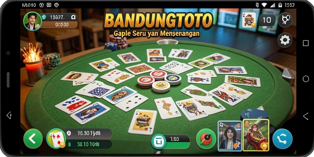 Tangkapan layar game BANDUNGTOTO menampilkan keseruan bermain Gaple.