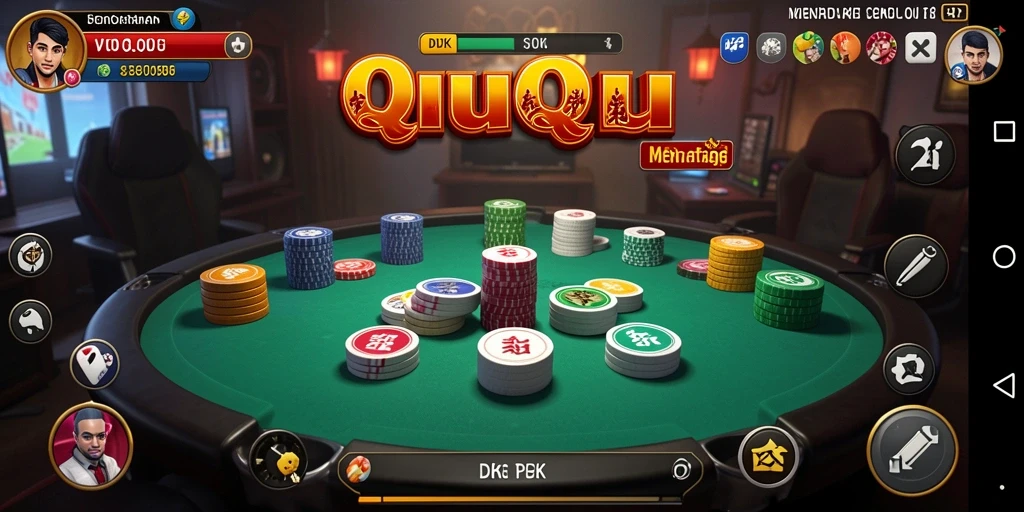 Tampilan gameplay QiuQiu yang seru di DKK.