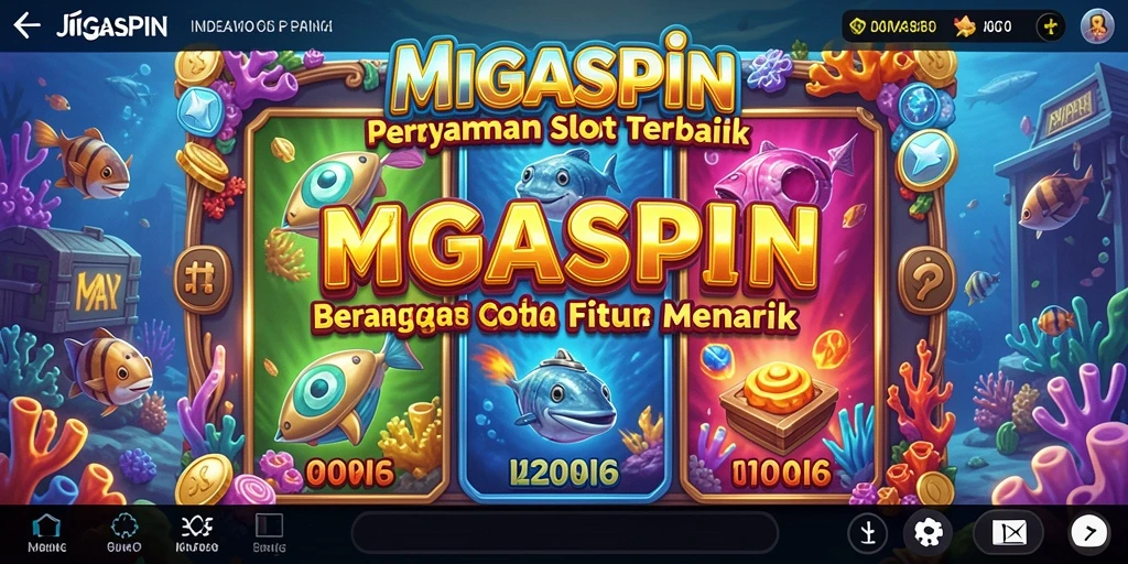 Tampilan utama MIGASPIN dengan gameplay slot yang menarik dan dinamis.
