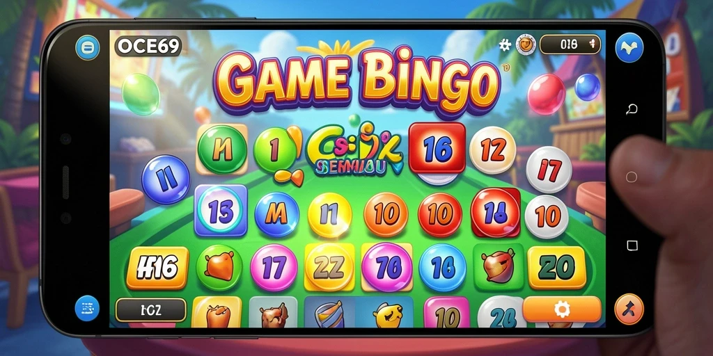Menampilkan gameplay seru OCE69 dengan banyak pemain bingo.