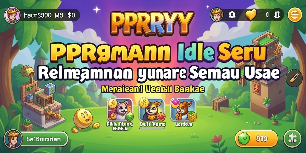 Screenshot gameplay PPRRYY yang menampilkan karakter dan aktivitas Idle.