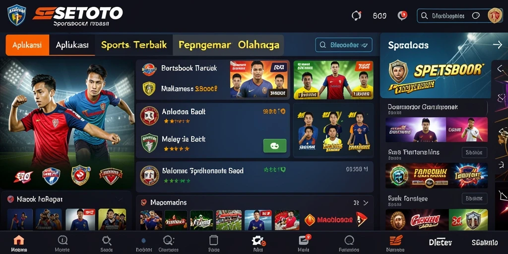 Tampilan SESETOTO saat pengguna memasang taruhan olahraga.