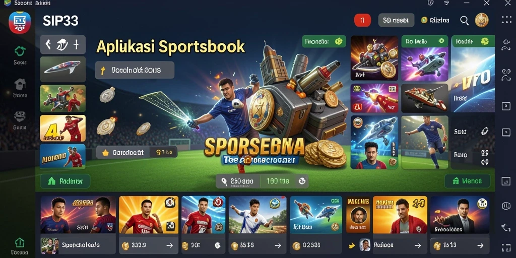 Tampilan gameplay SIP33 dengan fitur sportsbook yang menarik.