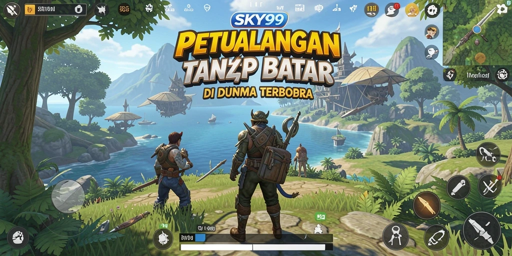 Tampilan gameplay menyenangkan dari dunia terbuka SKY99 yang menantang.