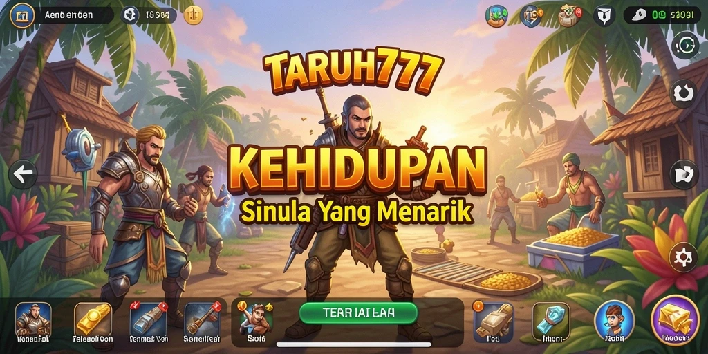 Tampilan menarik dari gameplay TARUH777 yang penuh warna.