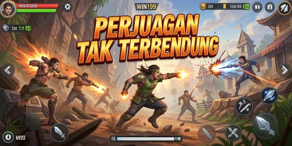 Screenshot menampilkan aksi epik dalam gameplay WIN199 yang menegangkan.